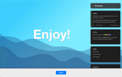 SideNotes 1.5.1 for Mac:轻量级笔记应用优化菜单栏快速访问体验